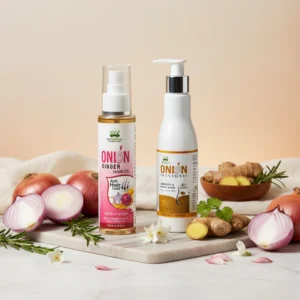 Onion Ginger Hair Oil & Onion Shampoo Combo Pack